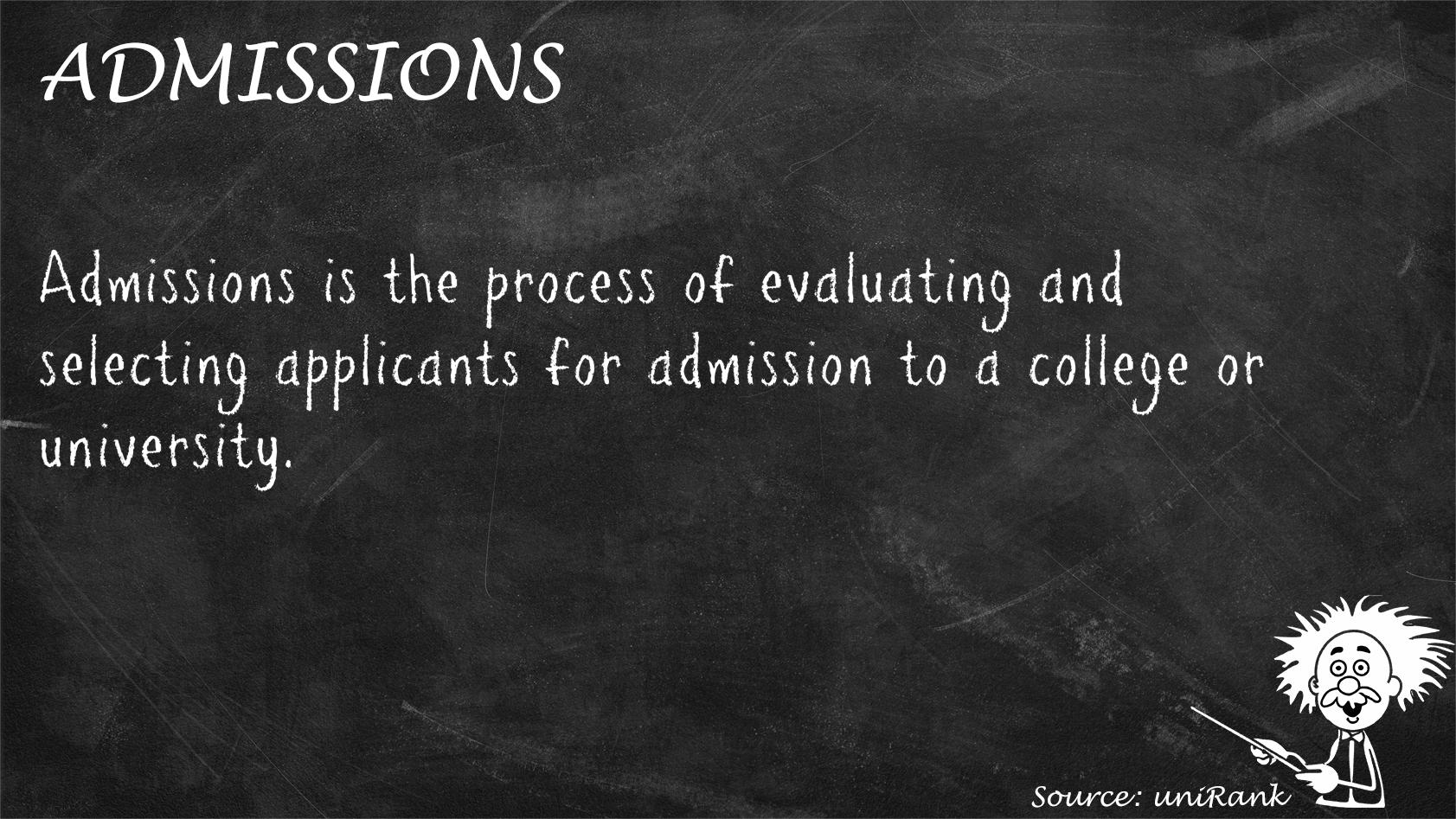 Admissions Glossary Definition