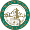 Adams State University's official logo - ASU seal