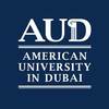 American University in Dubai's official logo - AUD seal - ranked #74 in world university rankings 2025