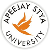 Apeejay Stya University's official logo - ASU seal