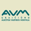 Graičiūno aukštoji vadybos mokykla's official logo - AVM seal