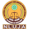 National Law University and Judicial Academy's official logo - NLUJAA seal