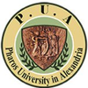 Pharos University in Alexandria's official logo - PUA seal - ranked #134 in world university rankings 2025