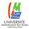 Université Abdelhamid Ibn Badis de Mostaganem's official logo - UMOSTAG seal - ranked #104 in world university rankings 2025