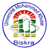 Université Mohamed Khider de Biskra's official logo - UMKB seal - ranked #115 in world university rankings 2025