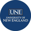 University of New England's official logo - UNE seal