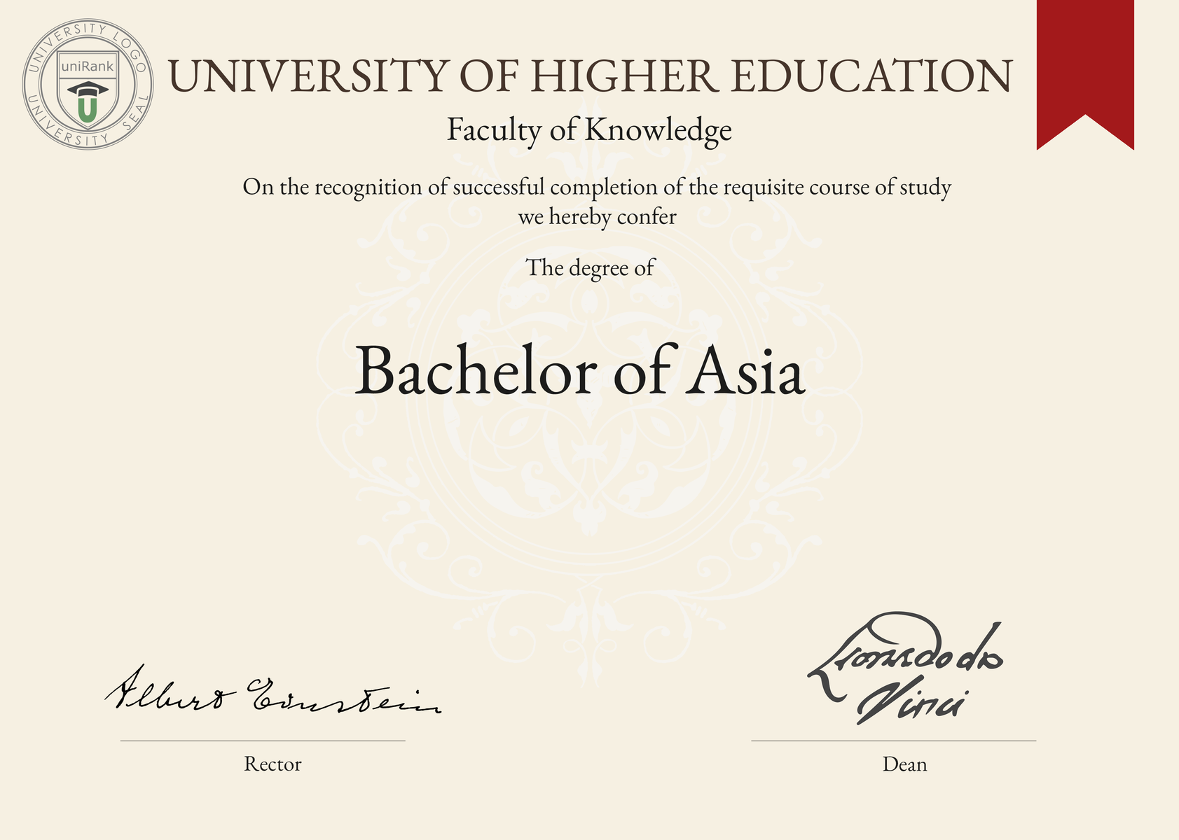 Bachelor of Asia B.A.