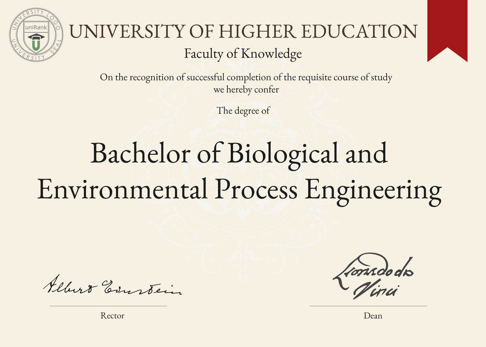 Bachelor of Biological and Environmental Process Engineering B.BEPE ...