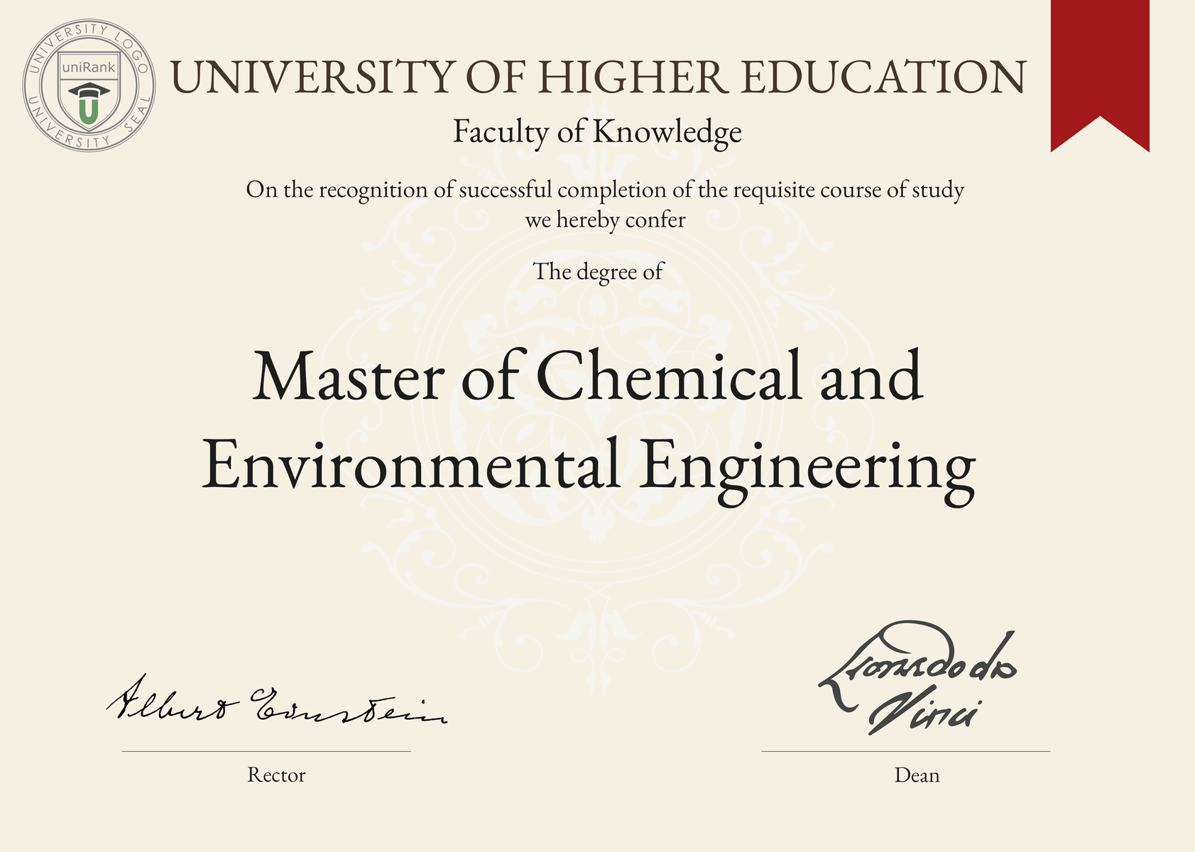 Master of Chemical and Environmental Engineering MChE | uniRank.org