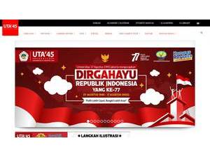 17 August 1945 University's official website homepage screenshot