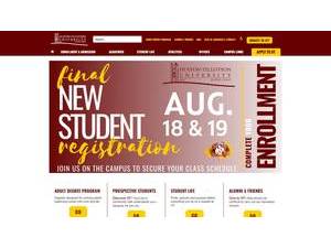 Huston-Tillotson University's Website Screenshot
