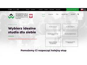 Staropolska Szkoła Wyższa w Kielcach's Website Screenshot