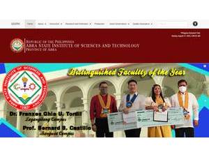 Abra State Institute of Science and Technology's official website homepage screenshot