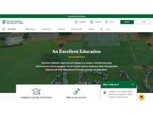 Abraham Baldwin Agricultural College's official website homepage screenshot