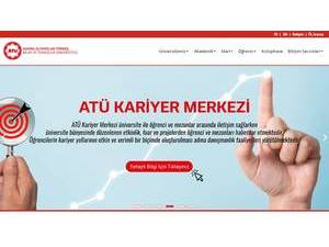 Adana Science and Technology University's official website homepage screenshot