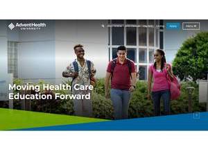 AdventHealth University's official website homepage screenshot