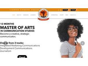 African University College of Communications's official website homepage screenshot