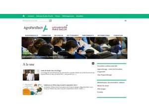 AgroParisTech's official website homepage screenshot