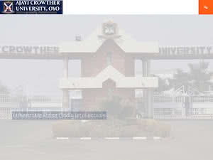 Ajayi Crowther University's official website homepage screenshot