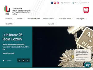 Akademia Nauk Stosowanych im. Stanisława Staszica w Pile's official website homepage screenshot