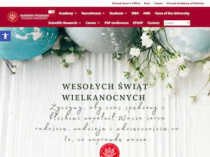 Akademia Polonijna w Częstochowie's official website homepage screenshot