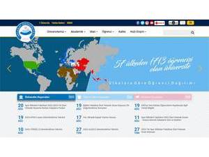 Aksaray Üniversitesi's official website homepage screenshot