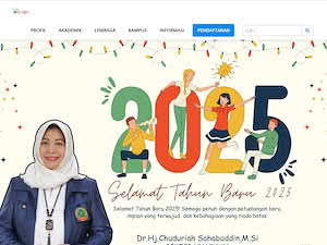 Al Asyariah Mandar University's official website homepage screenshot