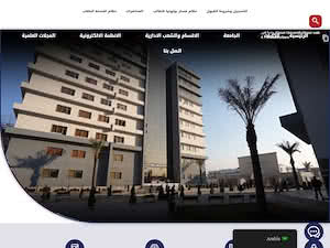 Al-Noor University's official website homepage screenshot