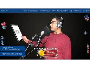 Alberto Masferrer Salvadorean University's official website homepage screenshot
