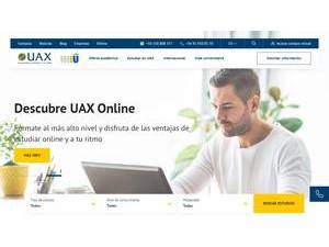 Alfonso X El Sabio University's official website homepage screenshot