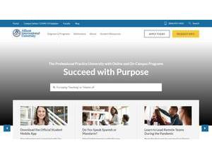 Alliant International University's official website homepage screenshot