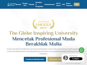 Alma Ata University's official website homepage screenshot