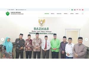 Alwashliyah University's official website homepage screenshot