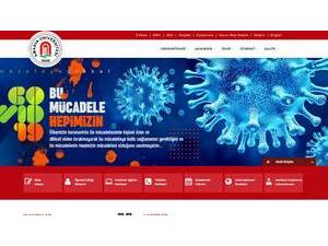 Amasya Üniversitesi's official website homepage screenshot