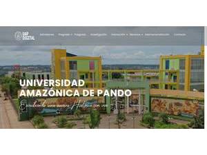 Amazonian University of Pando's official website homepage screenshot