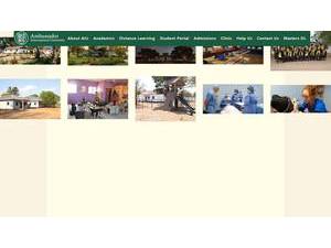 Ambassador International University's official website homepage screenshot