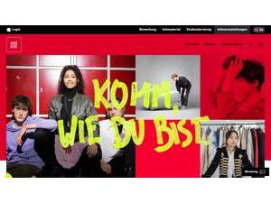 AMD Akademie Mode and Design's official website homepage screenshot