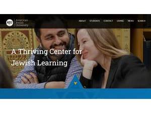 American Jewish University's official website homepage screenshot