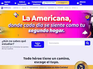 American University Corporation's official website homepage screenshot