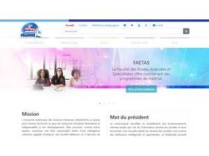 American University of Modern Science of Haiti's official website homepage screenshot