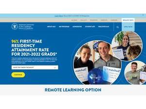 American University of the Caribbean - School of Medicine's official website homepage screenshot