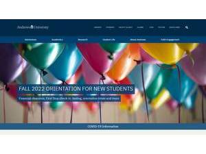 Andrews University's official website homepage screenshot