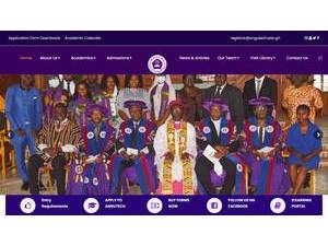 Anglican University College of Technology's official website homepage screenshot
