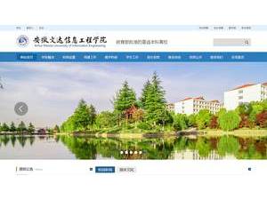 Anhui Wonder University of Information Engineering's official website homepage screenshot