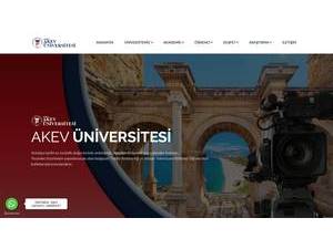 Antalya Belek University's official website homepage screenshot