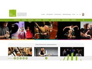 Anton Bruckner Privatuniversität's official website homepage screenshot