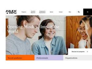 Antwerp Management School's official website homepage screenshot
