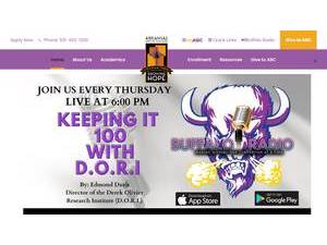 Arkansas Baptist College's official website homepage screenshot