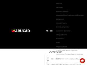 Arkin University of Creative Arts and Design's official website homepage screenshot