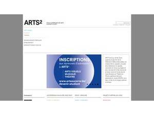ARTS² - École supérieure des Arts's official website homepage screenshot